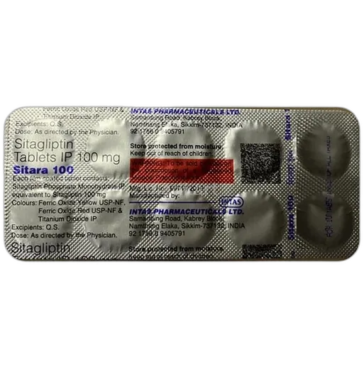 sitara 100mg tablet 10's